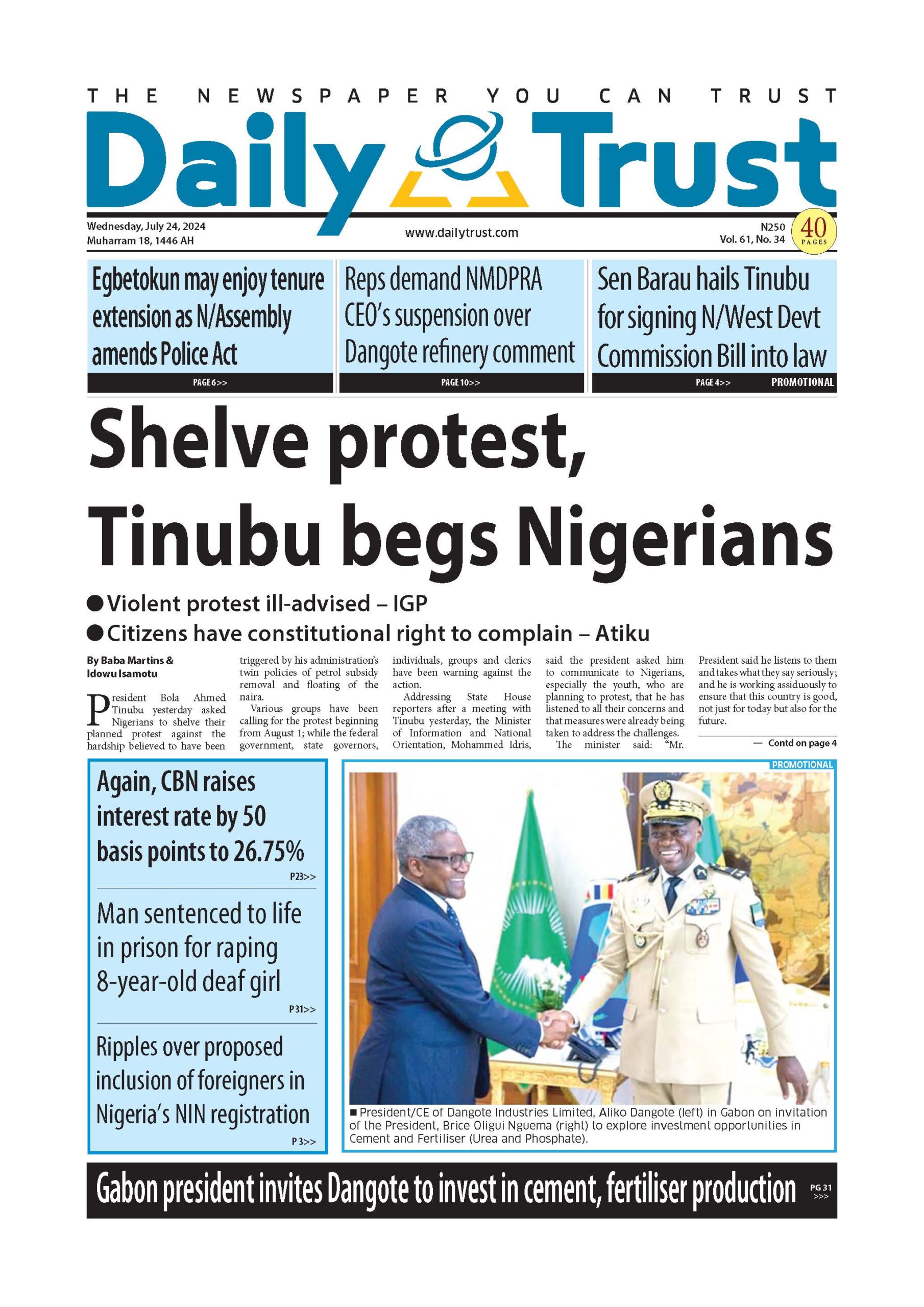 DAILYTRUST EPAPER – Epaper